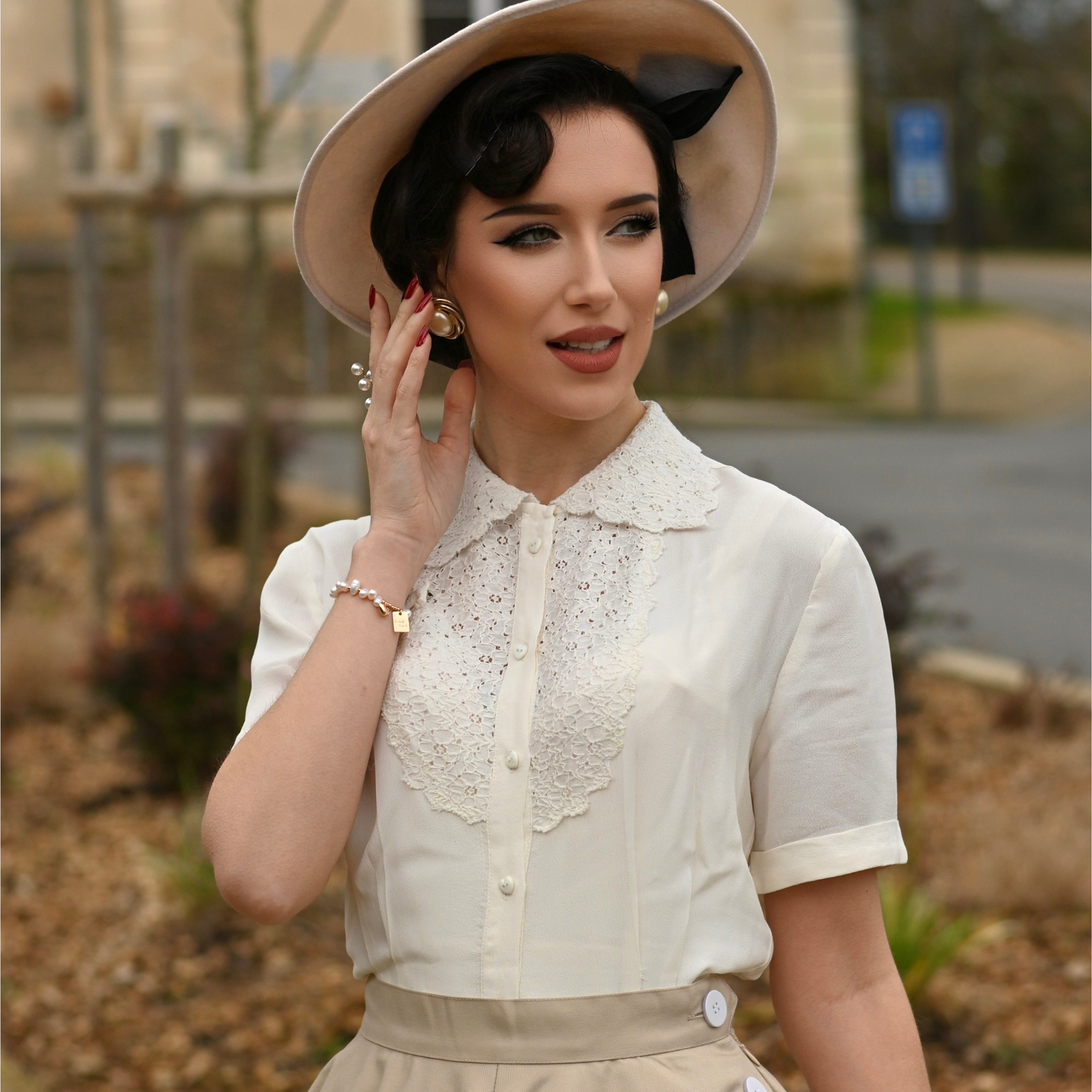 Lacey Blouse in Palace Blue