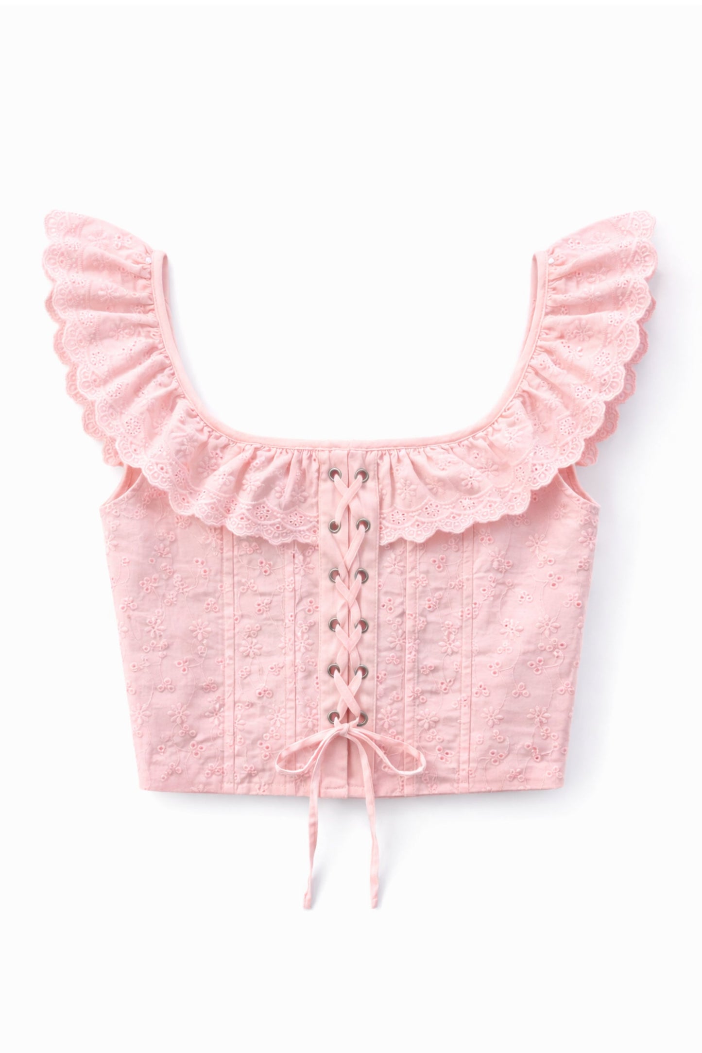 TWEEN ALIX EYELET CORSET TOP