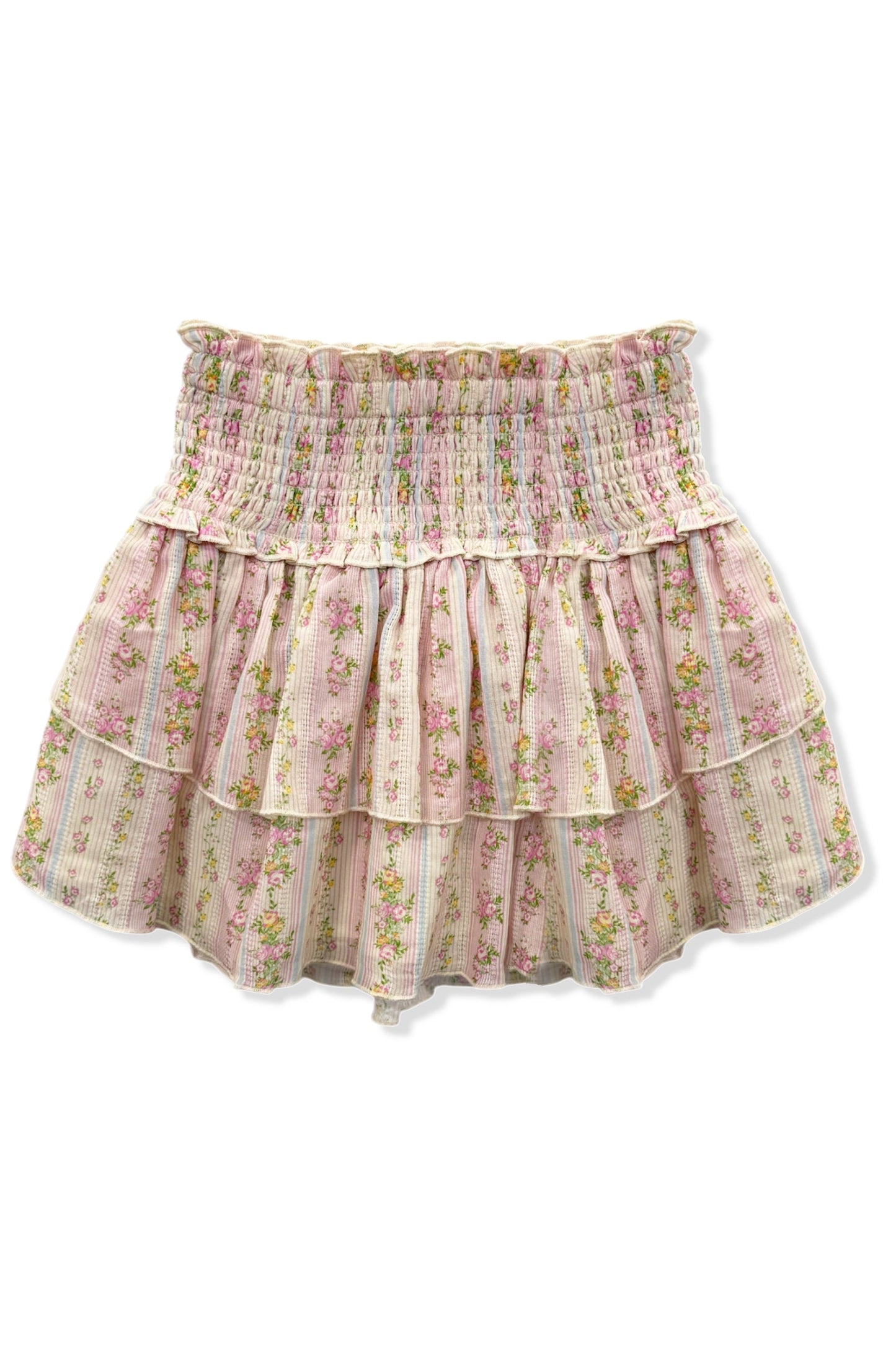TWEEN BIANCA PRINTED TIERED RUFFLE SKIRT