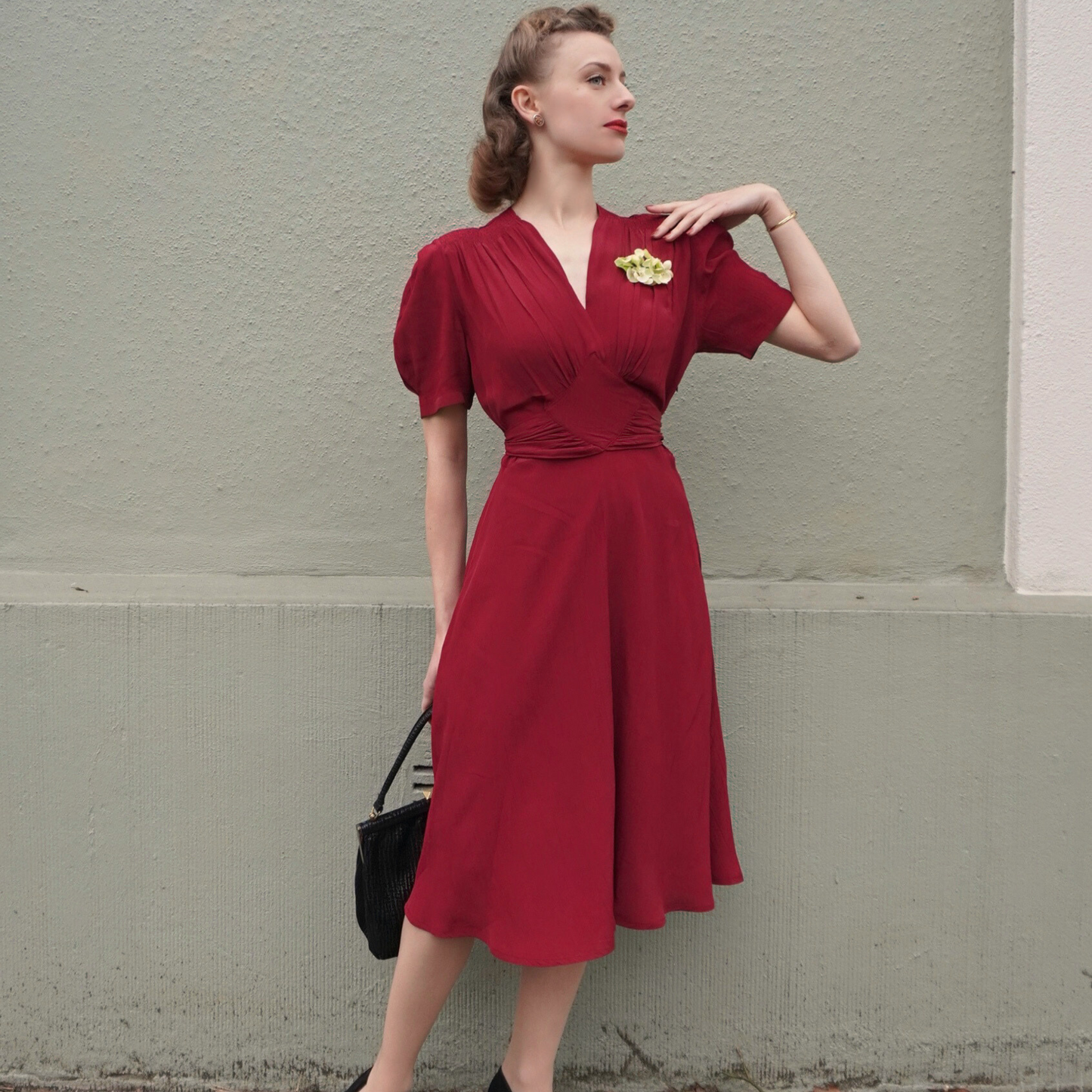 Ruby Dress in Windsor Wine