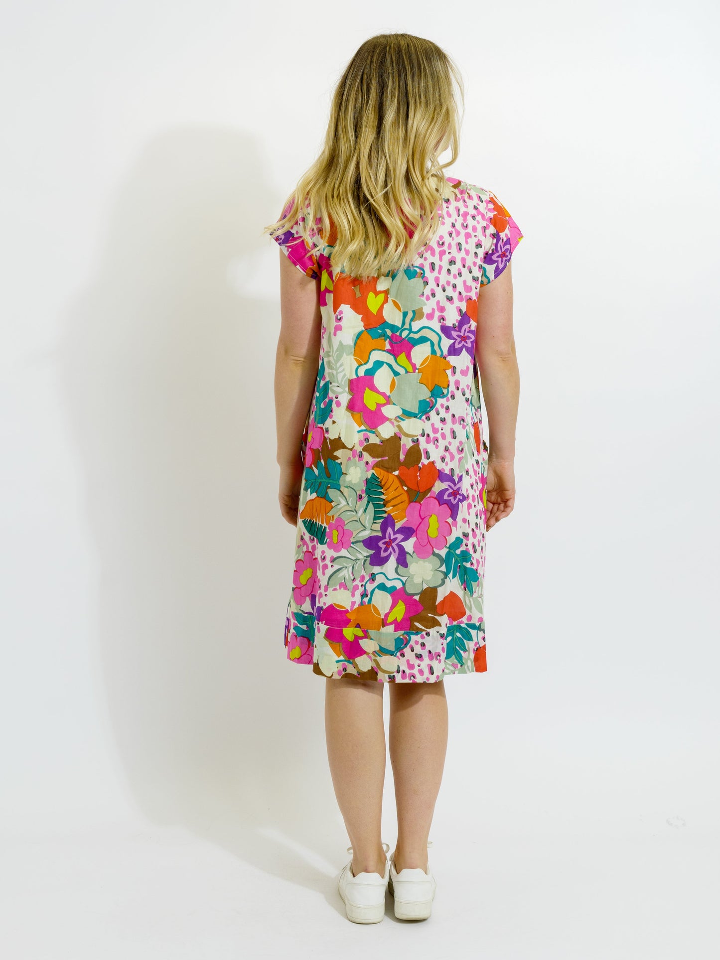Marcoola dress in Fresh Pink Floral