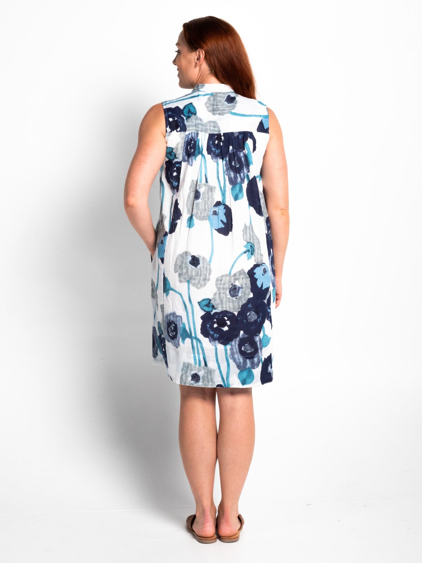 Kuranda Dress in Blue Poppies