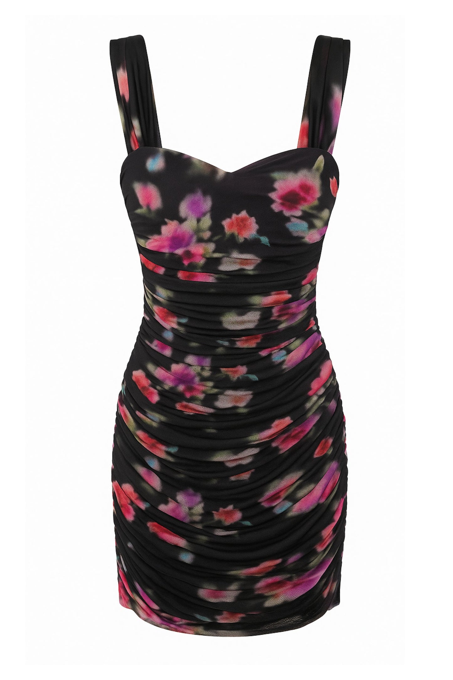 TWEEN JOEY PRINTED SWEETHEART MESH DRESS