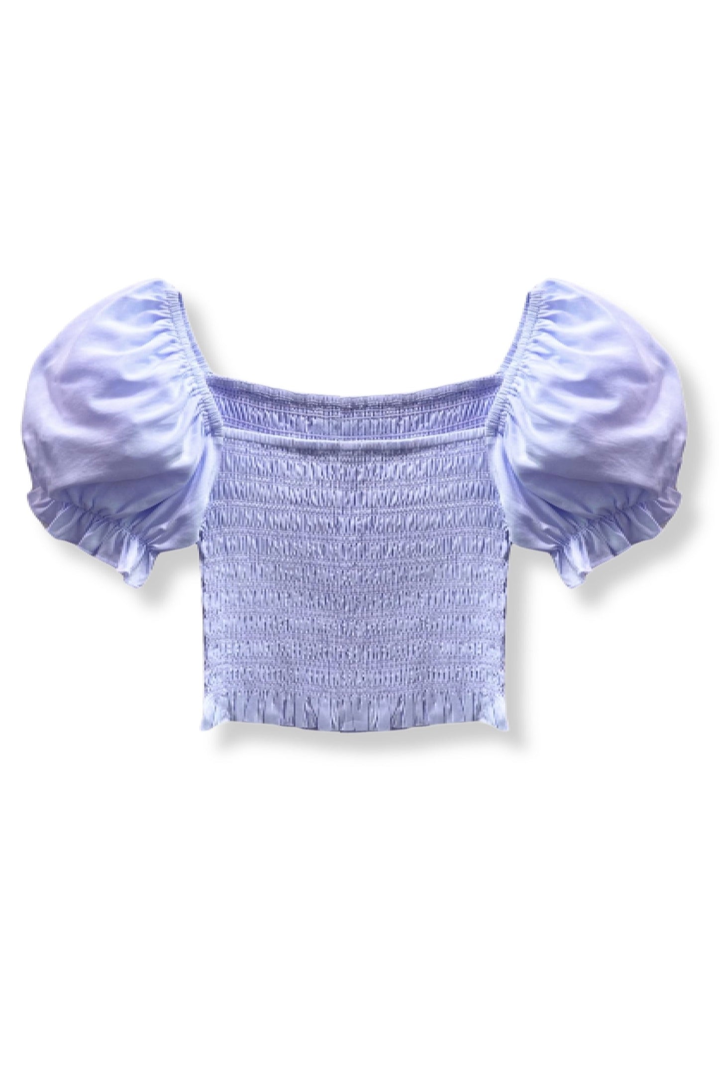 JUNIOR MARLEE PUFF SLEEVE SOLID TOP