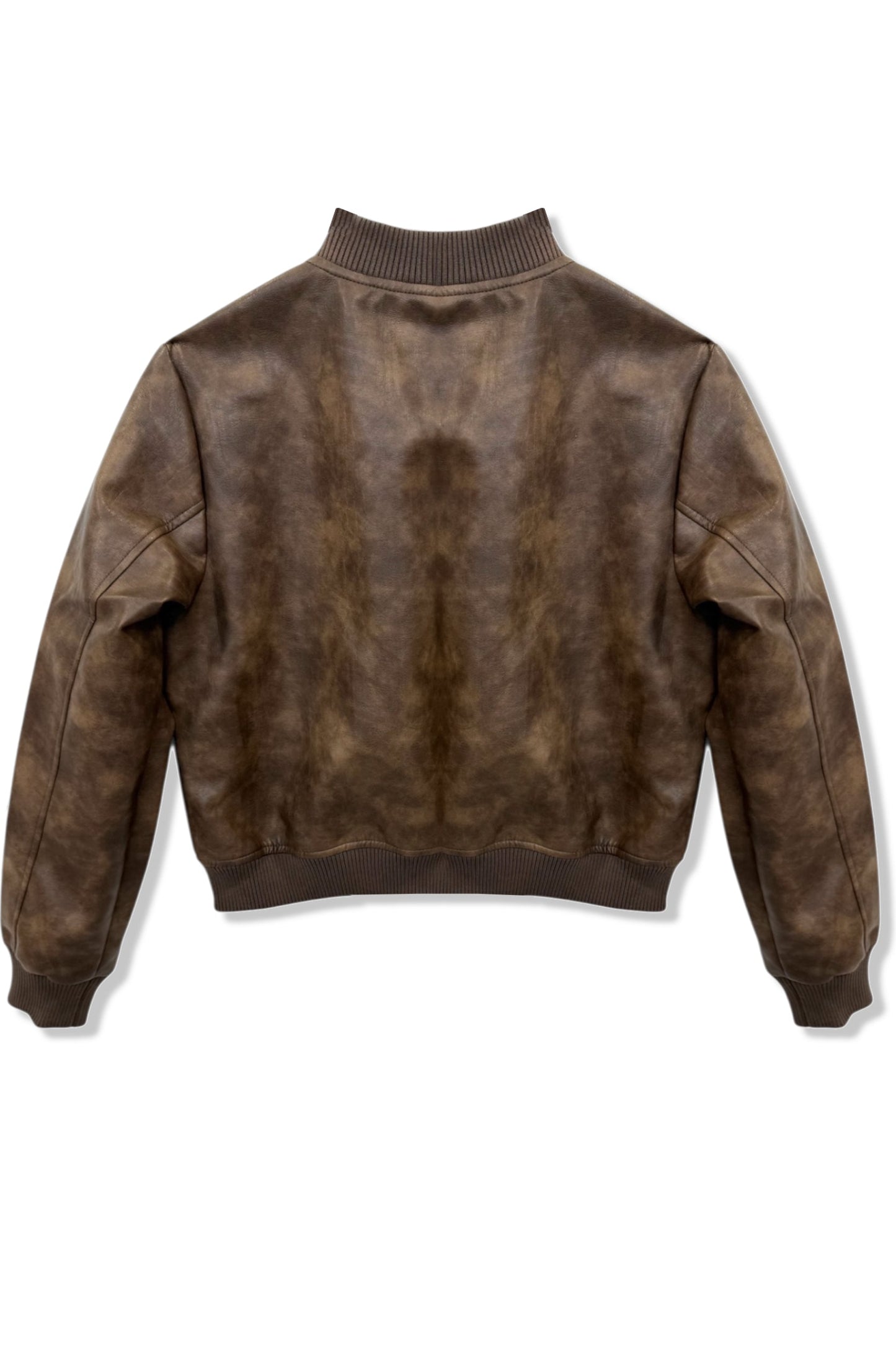 TWEEN MAVERICK VEGAN LEATHER BOMBER JACKET
