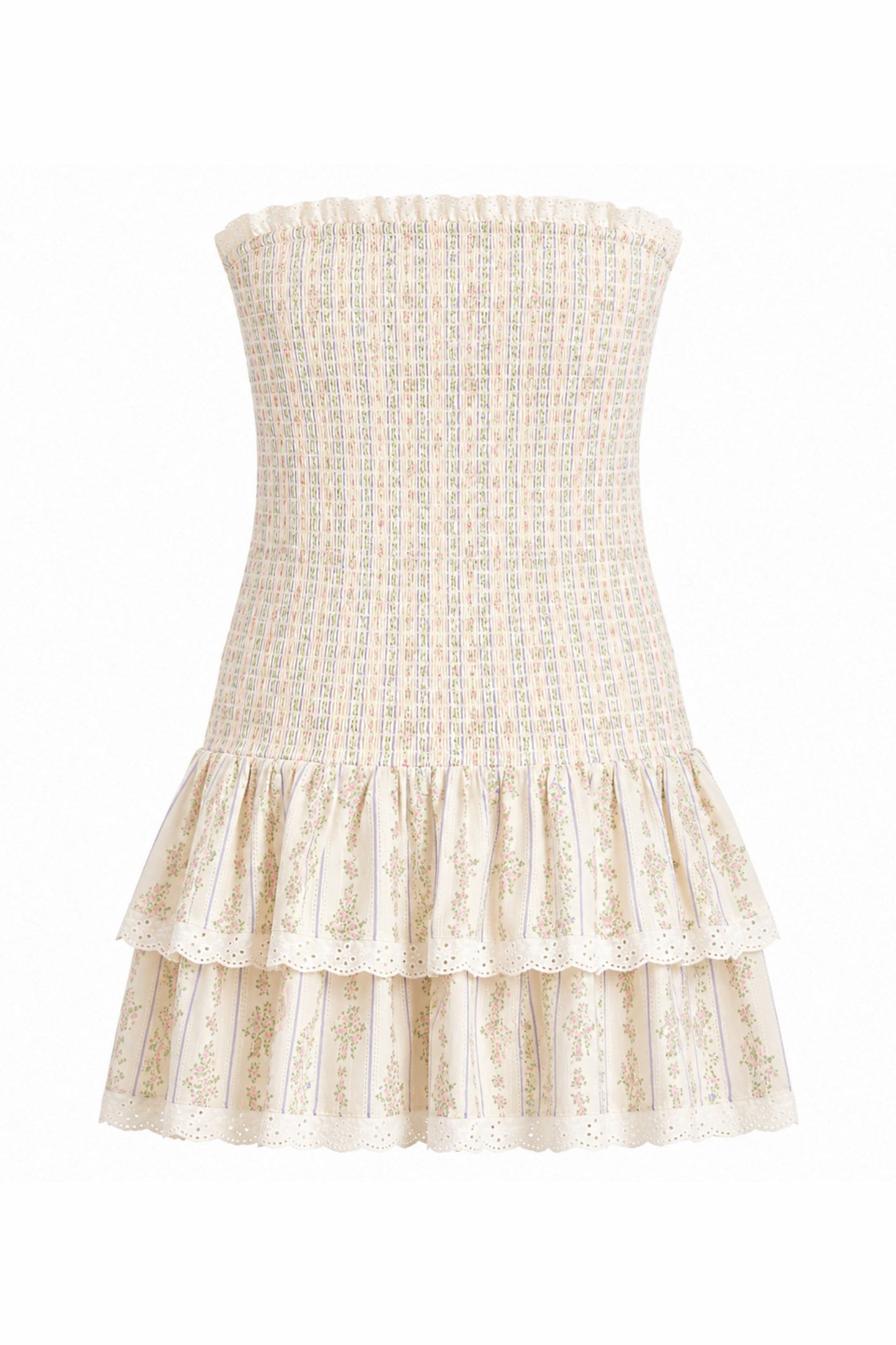 TWEEN MELINA PRINTED DROP WAIST RUFFLE DRESS