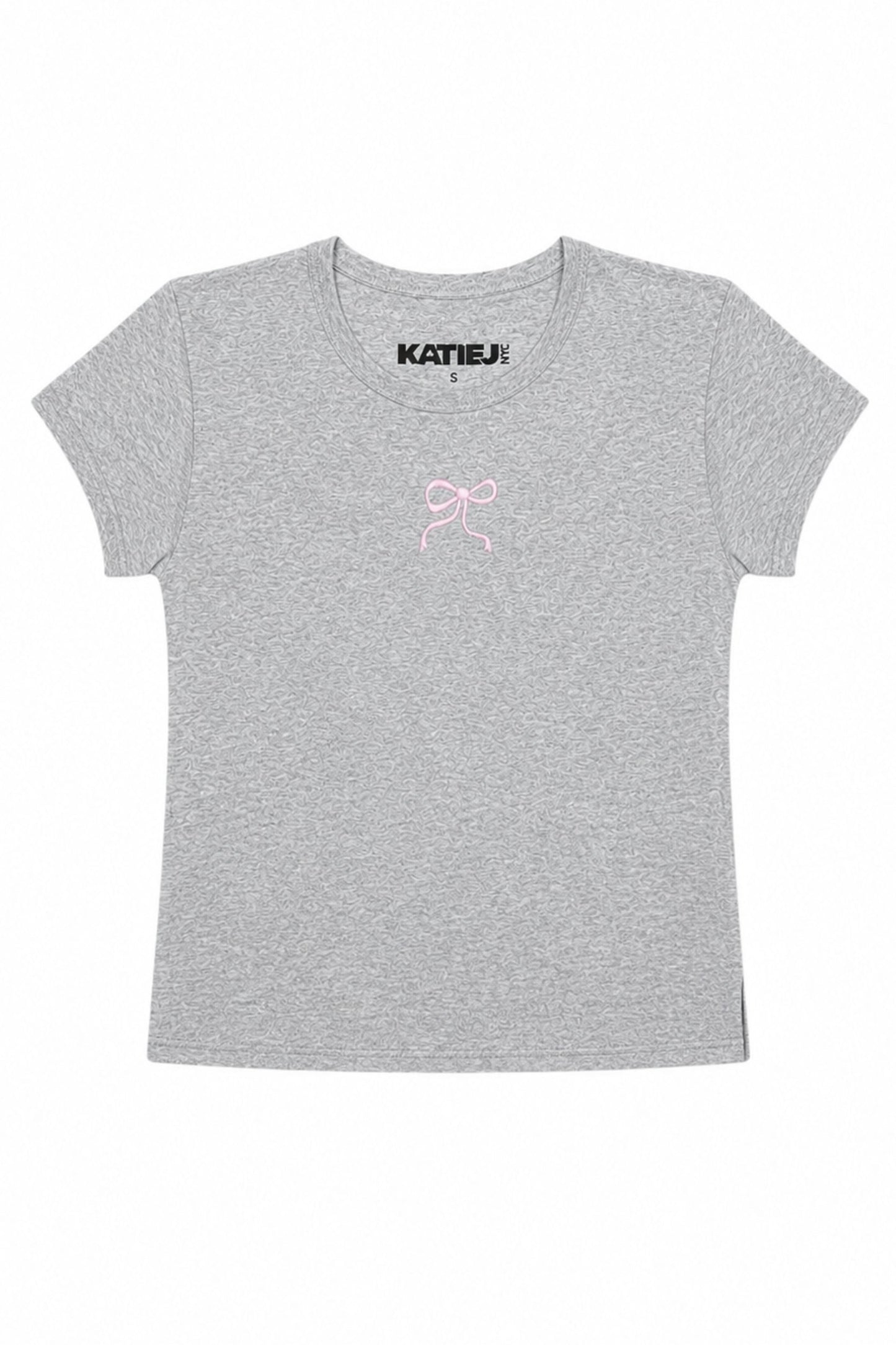 TWEEN EMBROIDERED MINI BOW TEE