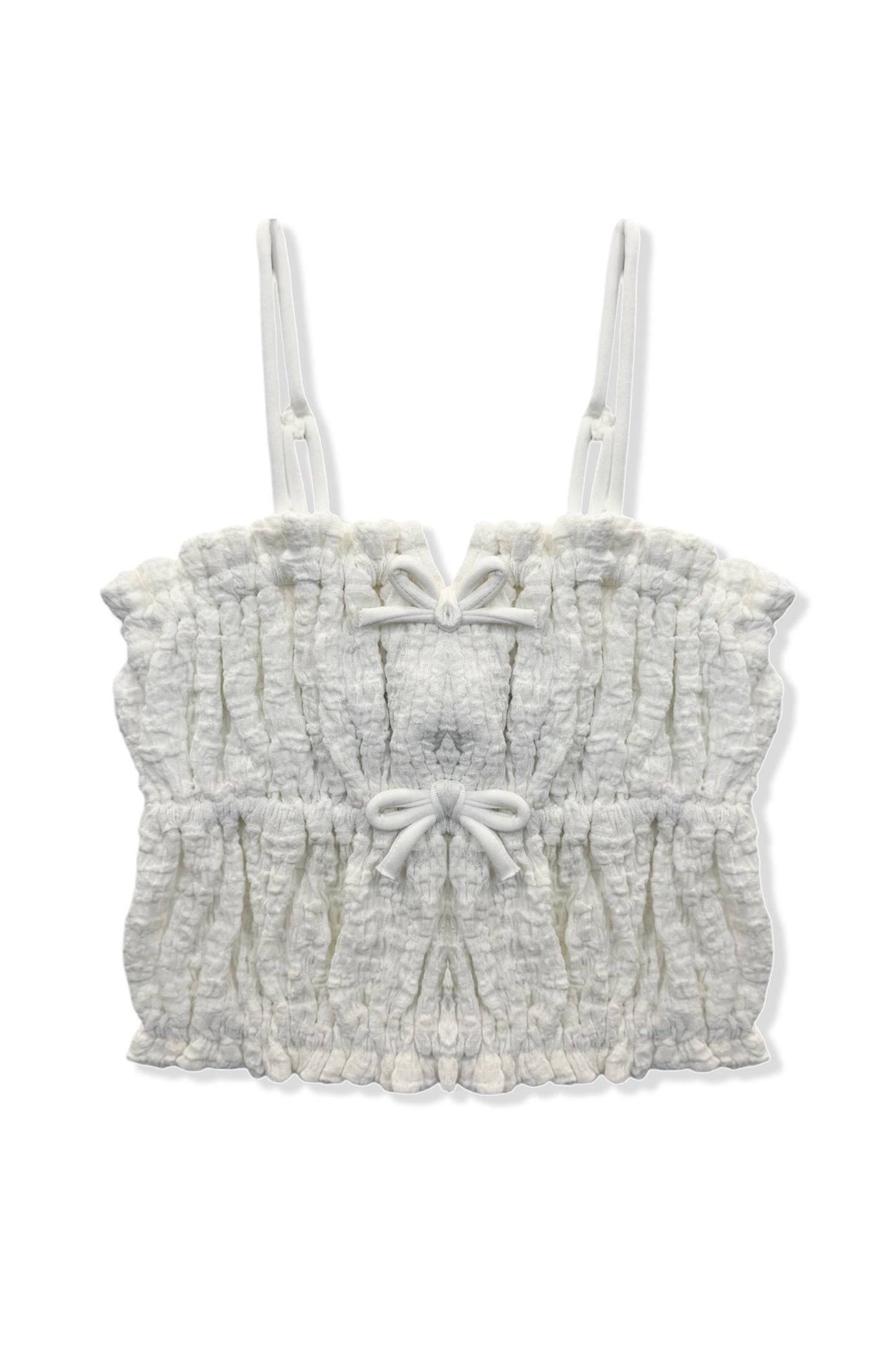 TWEEN SAIGE STRETCH TEXTURED LACE CAMI TOP - FINAL SALE