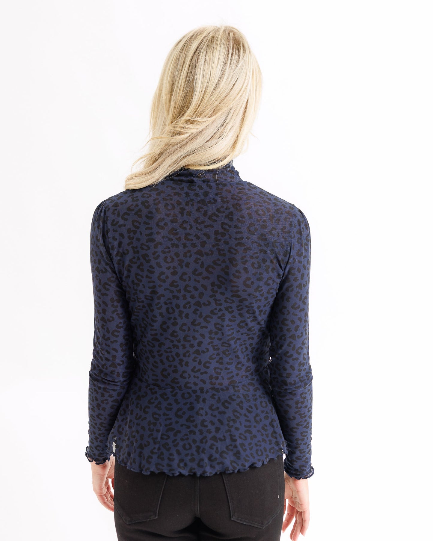 Peplum Turtleneck Top - Final Sale
