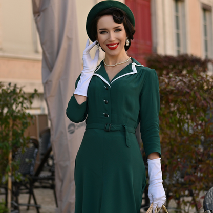 Lisa-Mae Shirtwaister Dress in Hampton Green