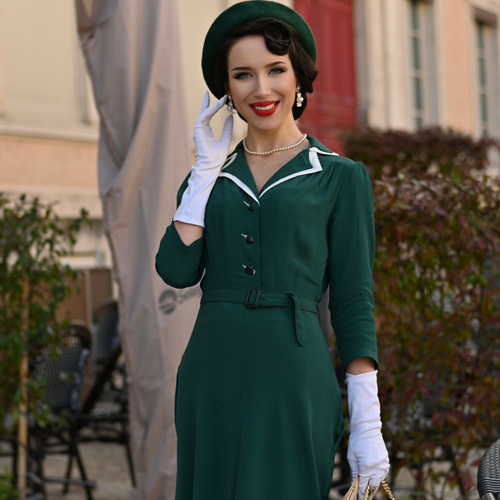 Lisa-Mae Shirtwaister Dress in Hampton Green