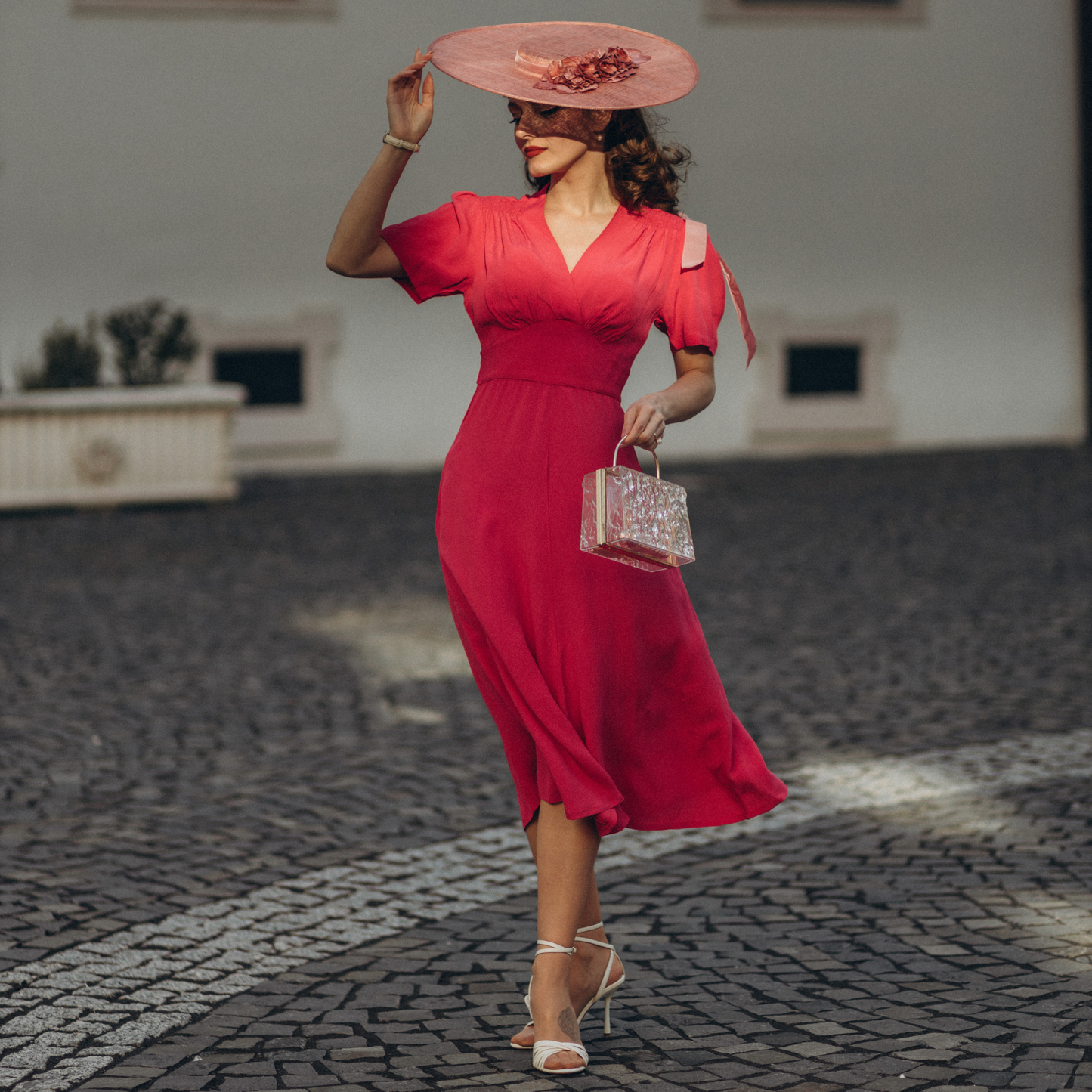 Dolores Dress in Atomic Satin