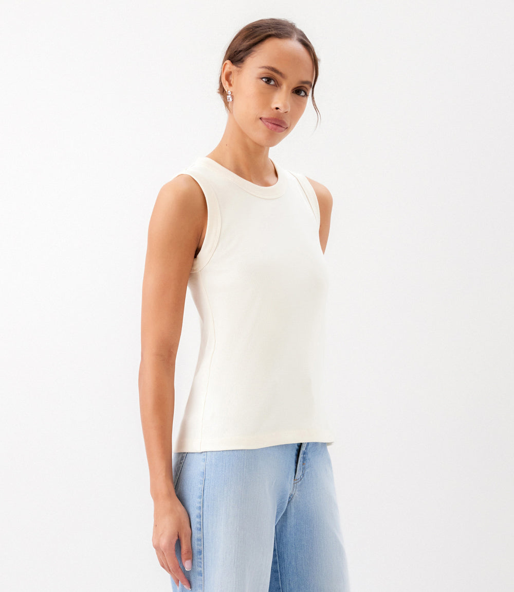 Ribbed Crewneck Tank