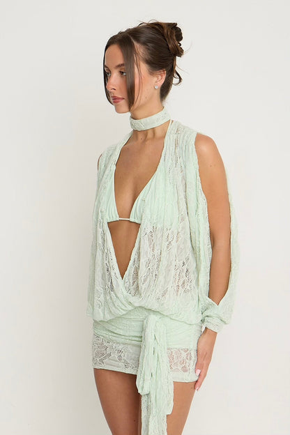 Jessica Lace Dress | Mint