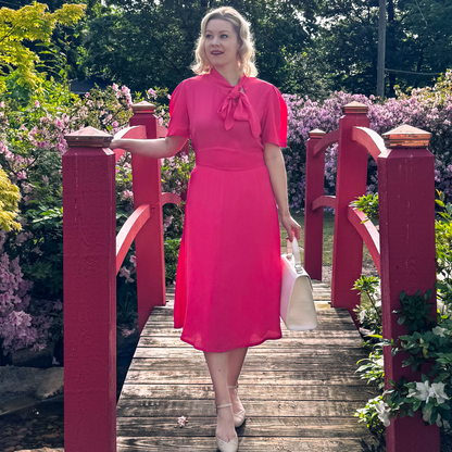 Kathy Dress in Raspberry