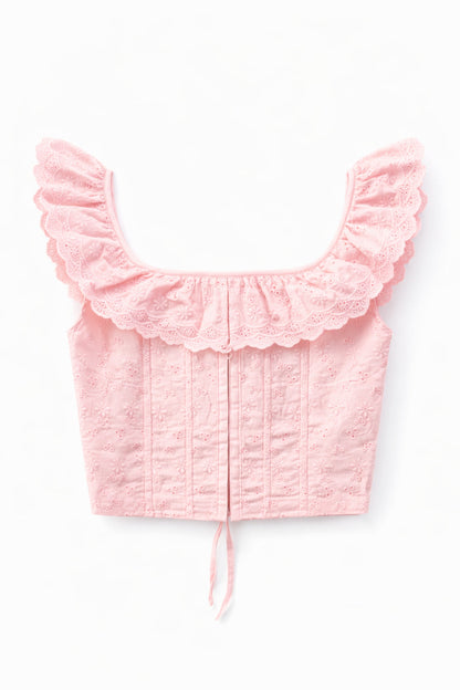 TWEEN ALIX EYELET CORSET TOP