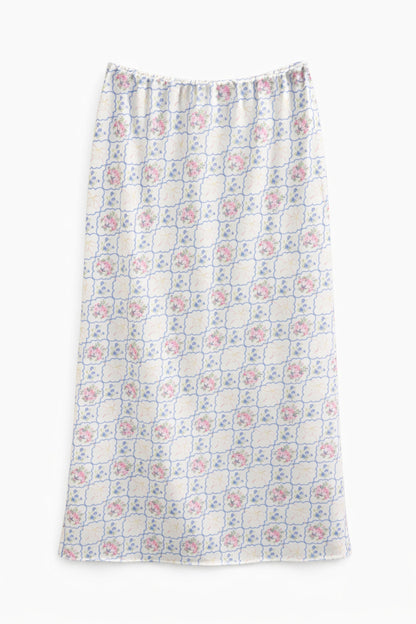 TWEEN ANASTASIA PRINTED SATIN MAXI SKIRT