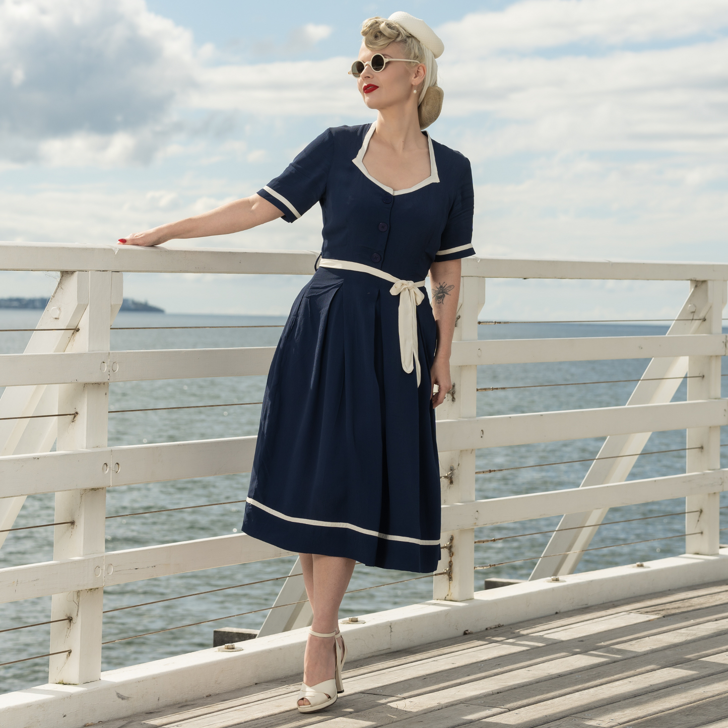 Francoise Dress in French Navy