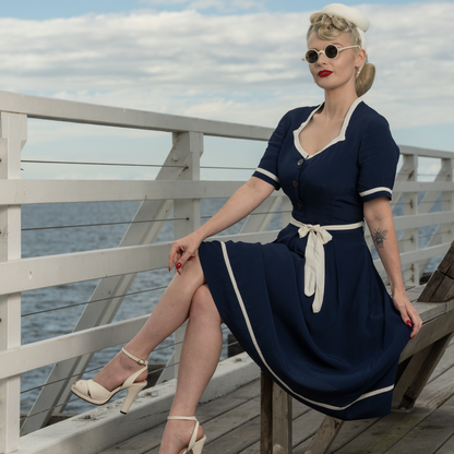 Francoise Dress in French Navy