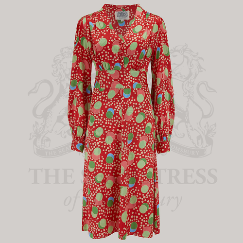 Ava Dress in Atomic Satin