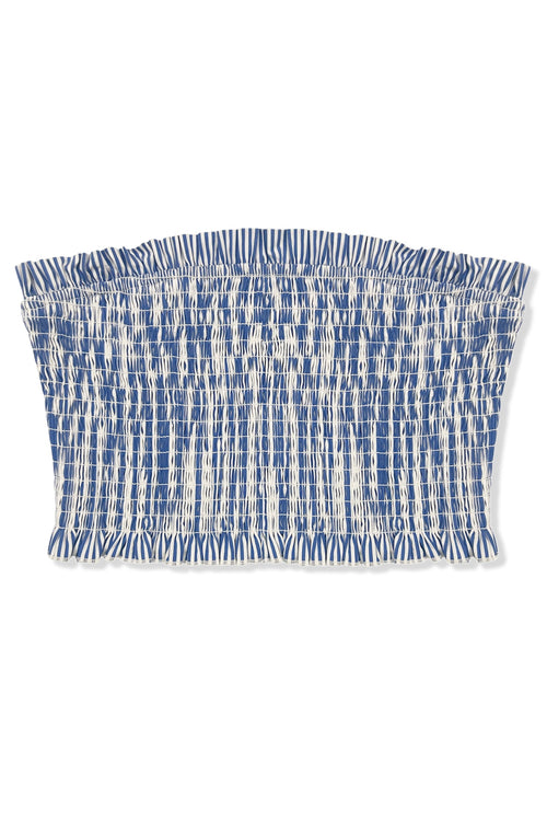 JUNIOR BEA PRINTED SMOCKED TUBE TOP - FINAL SALE