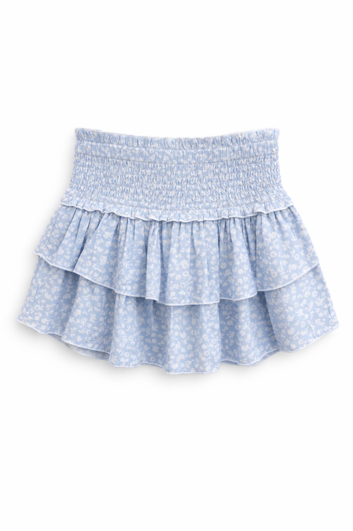 TWEEN BIANCA PRINTED TIERED RUFFLE SKIRT