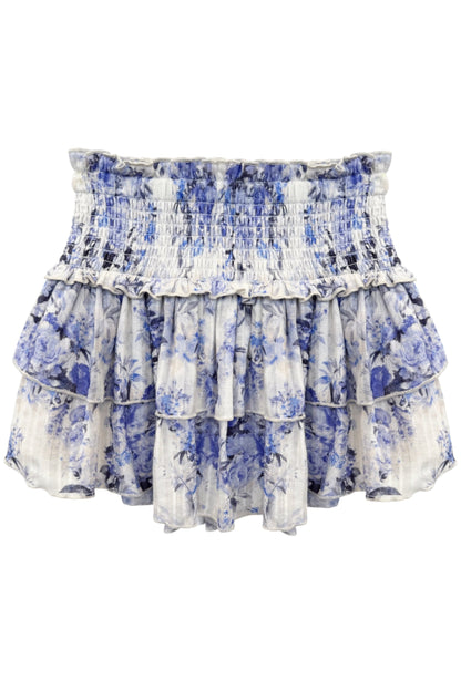 TWEEN BIANCA PRINTED TIERED RUFFLE SKIRT