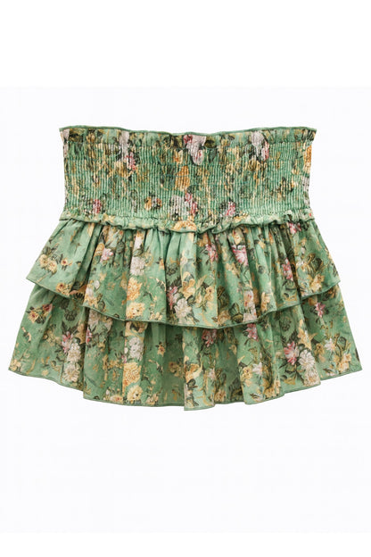TWEEN BIANCA PRINTED TIERED RUFFLE SKIRT
