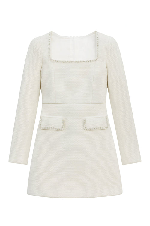 JUNIOR CHRISTINE L/S POCKET DETAIL DRESS