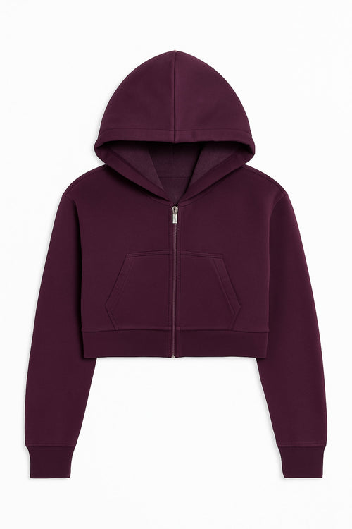 TWEEN CODY CROPPED ZIP HOODIE