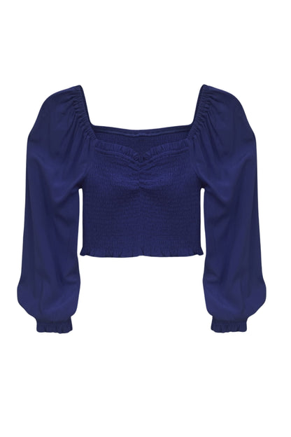 JUNIOR CHLOE SOLID LONG SLEEVE TOP - FINAL SALE