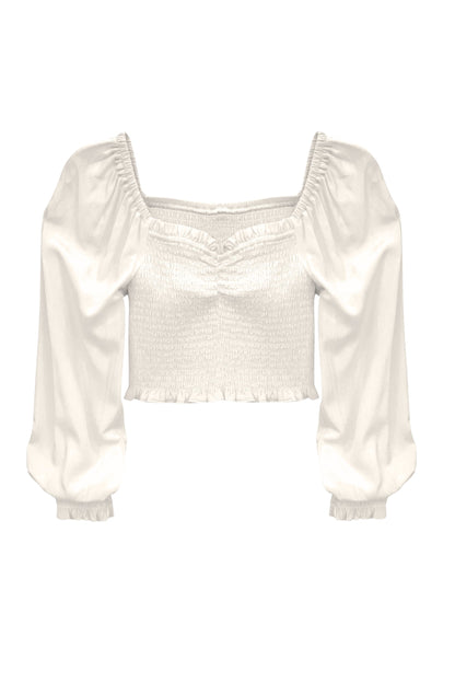 JUNIOR CHLOE SOLID LONG SLEEVE TOP - FINAL SALE