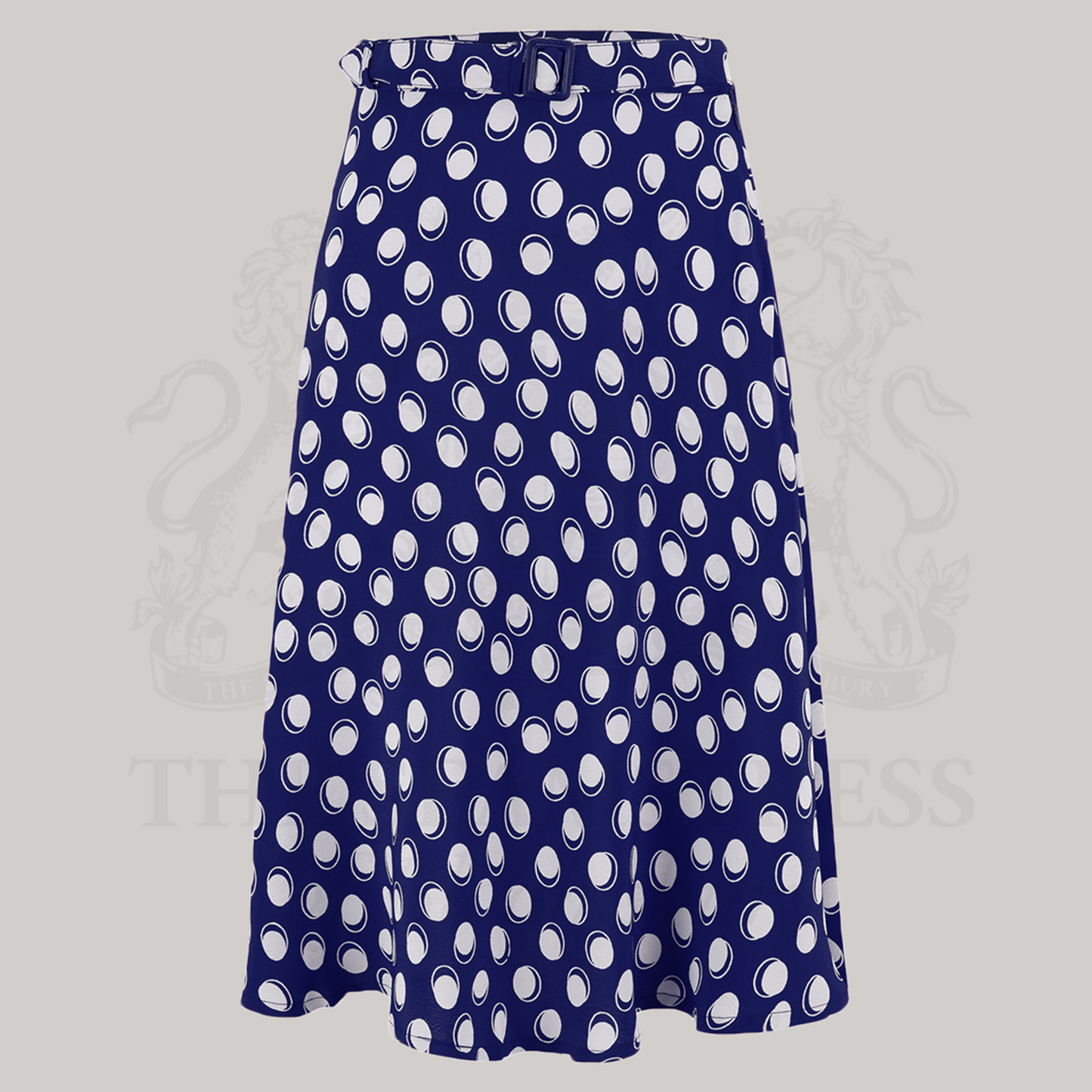 Circle Skirt in Navy Moonshine