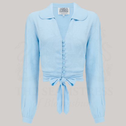 Clarice Blouse in Powder Blue