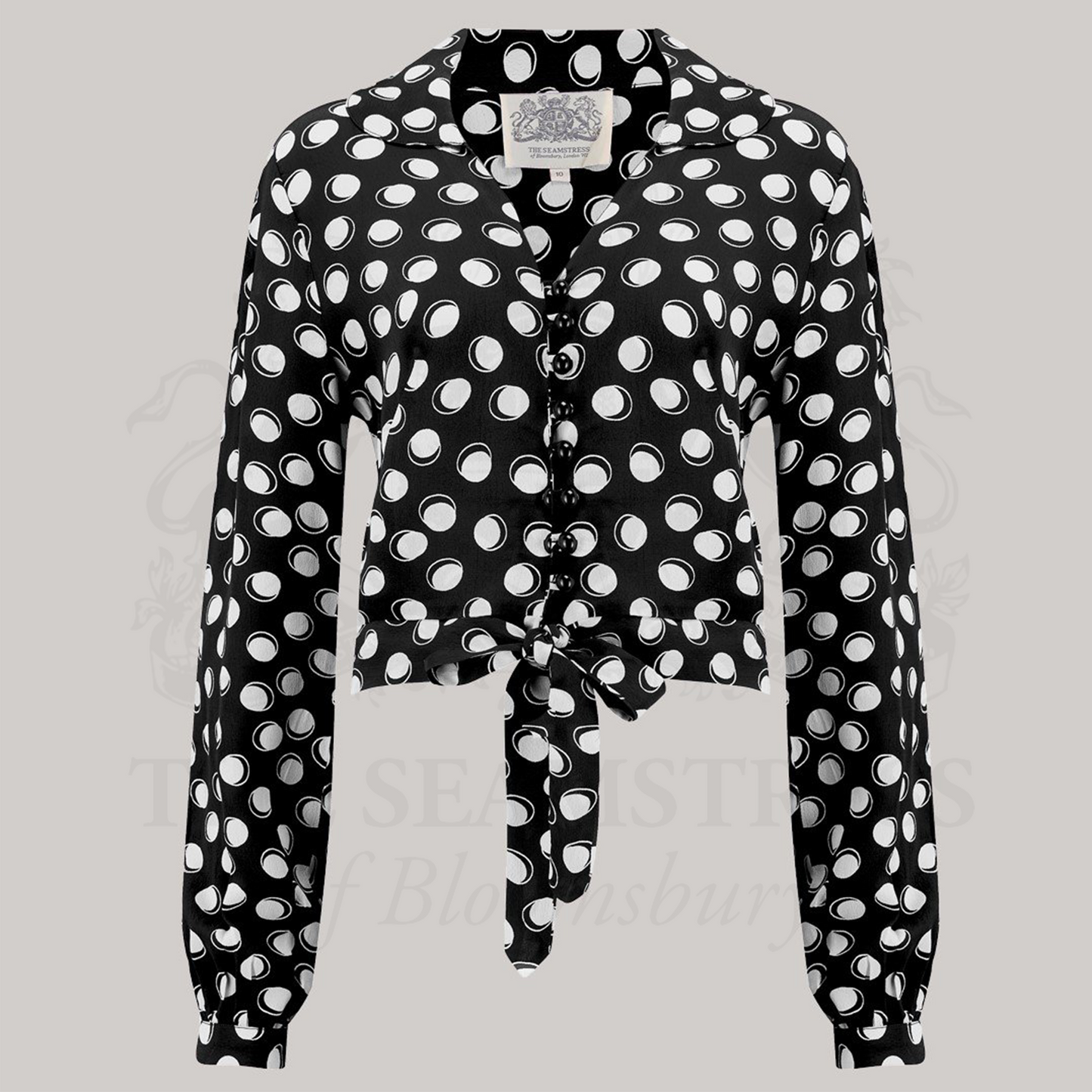 Clarice Blouse in Black Moonshine