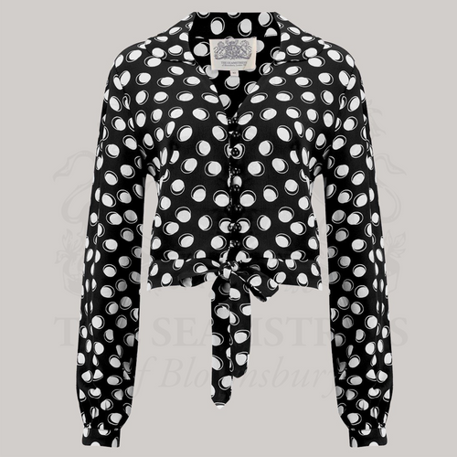 Clarice Blouse in Black Moonshine