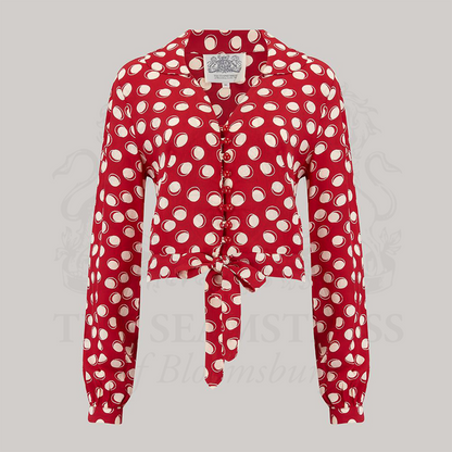 Clarice Blouse in Red Moonshine