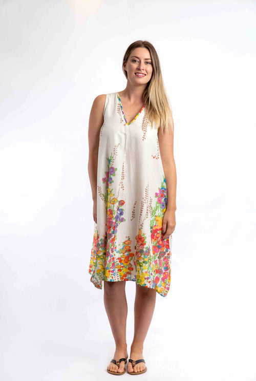 Coolum Dress in Vanilla Spring