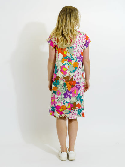 Marcoola dress in Fresh Pink Floral