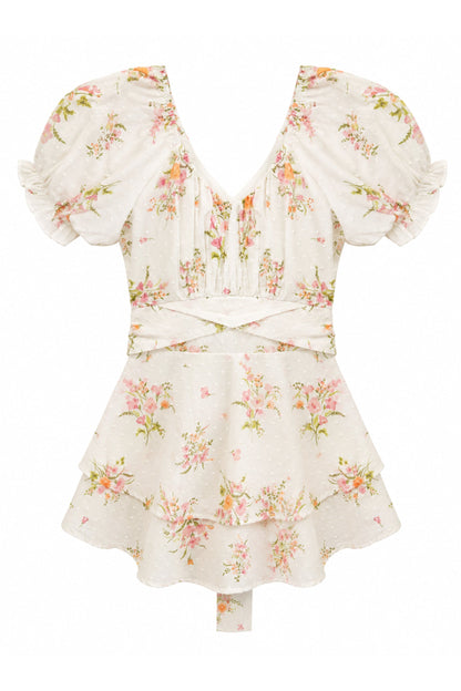 JUNIOR DELILAH PRINTED DRESS