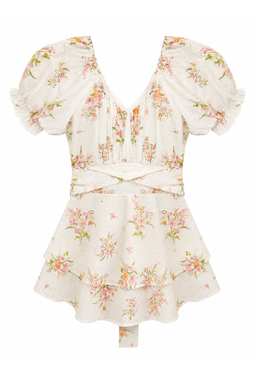 JUNIOR DELILAH PRINTED DRESS