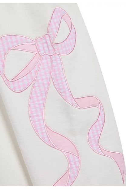 TWEEN DYLAN BOW APPLIQUE SWEATPANT