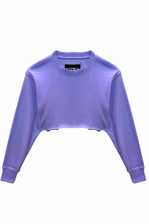JUNIOR DYLAN SUPER CROP CREW SWEATSHIRT - FINAL SALE