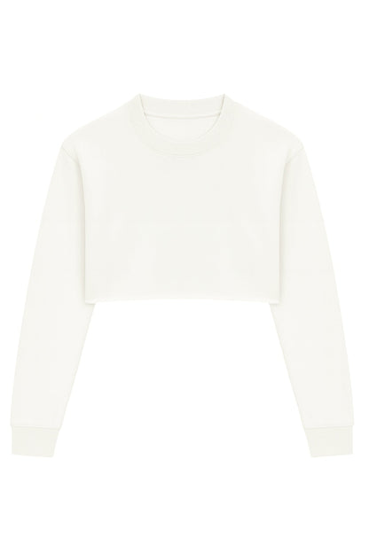 JUNIOR DYLAN SUPER CROP CREW SWEATSHIRT