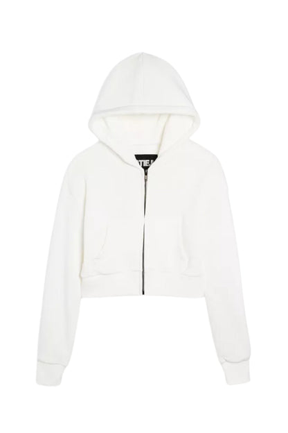 JUNIOR DYLAN ZIP CROP HOODIE