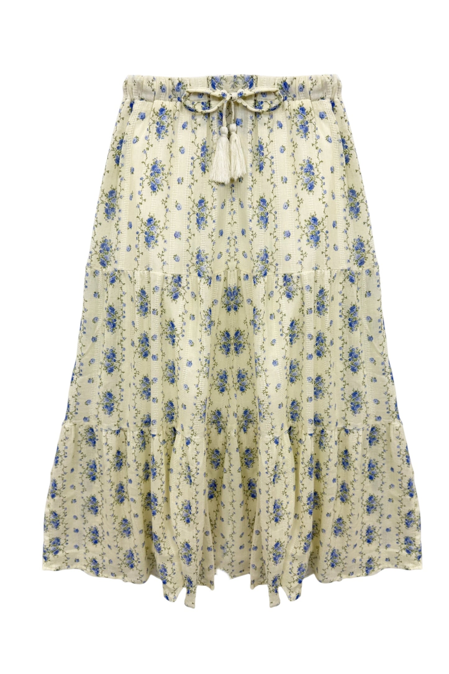 TWEEN ESME PRINTED TIERED MAXI SKIRT - FINAL SALE