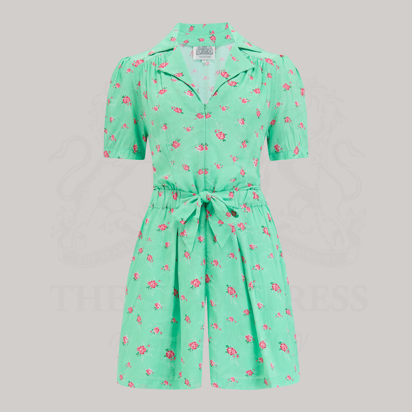 Emma Playsuit in Mint Rose