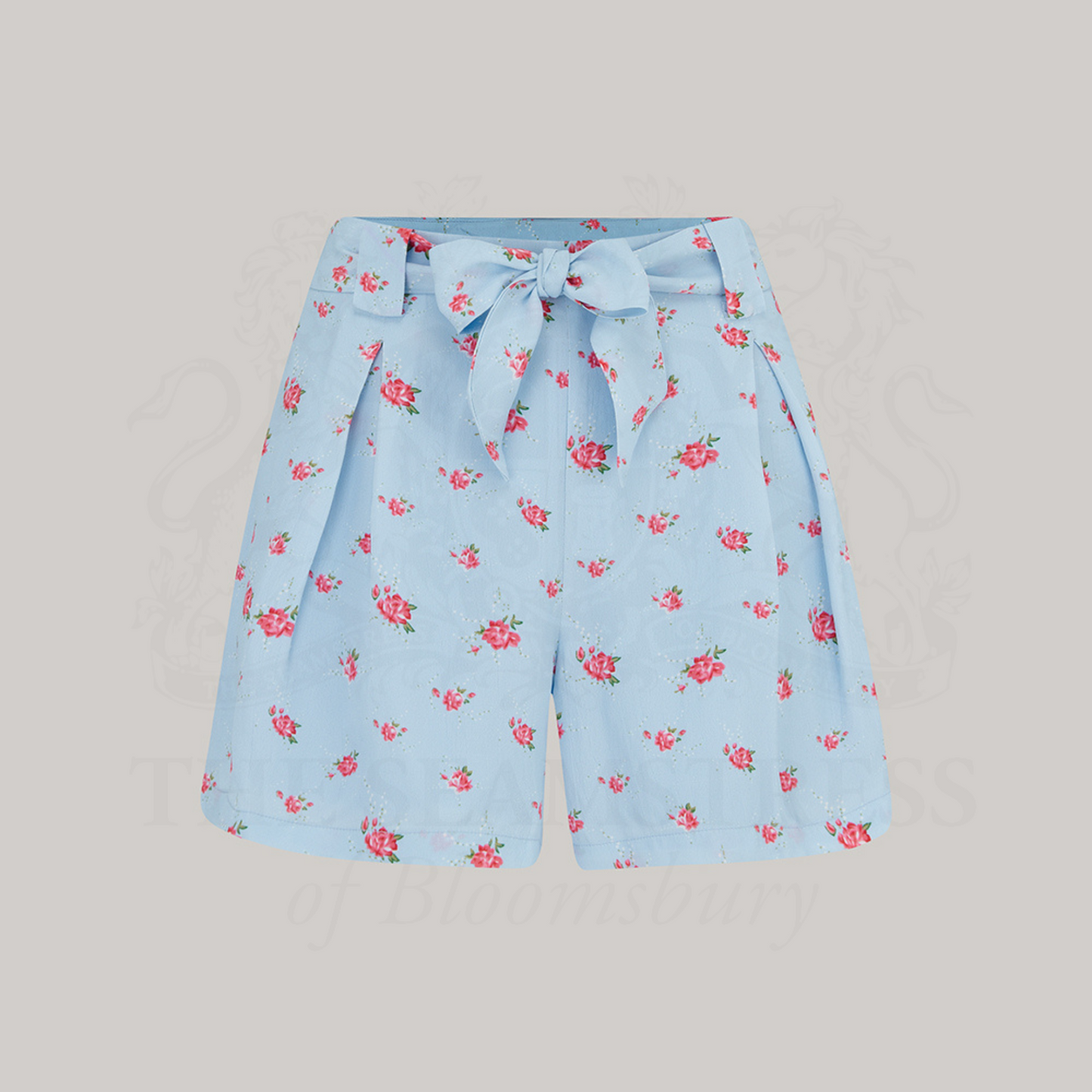Emma Tap Shorts in Powder Blue Rose
