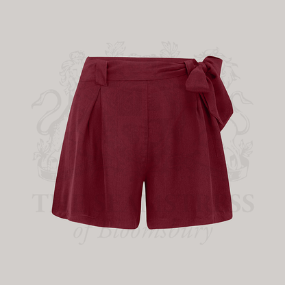 Emma Tap Shorts in Windsor Wine