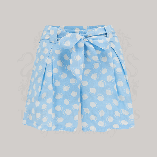 Emma Tap Shorts in Sky Blue Moonshine